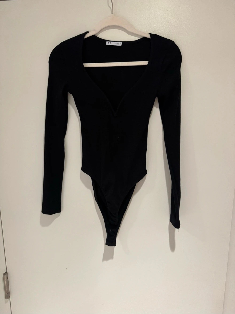 Zara Black Long Sleeve Bodysuit Like New
